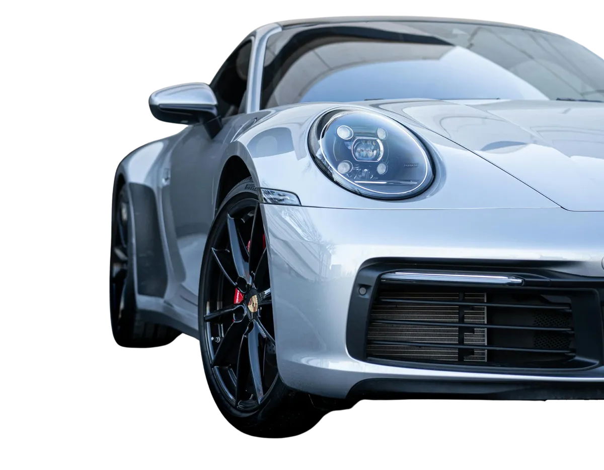 Silver Porsche 911 detailed by Wild West Details